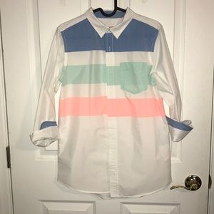Boys Long Sleeve Button Down